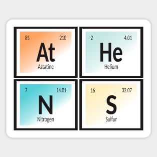 Athens Periodic Table Sticker